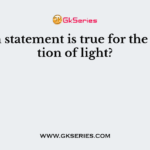 Which statement is true for the reflection of light?