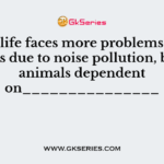Wildlife faces more problems than humans due to noise pollution, because animals dependent on_______________