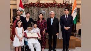 Peru Government honoured Ardeshir B K Dubash with a highest diplomatic award