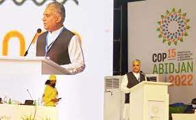 COP15 Session on combating desertification: Bhupender Yadav led the Indian delegation