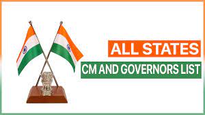 Complete State-wise List of Chief Minister and Governor 2022