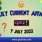 Daily Quiz on Current Affairs