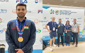 India’s Arjun Babuta wins first gold medal at ISSF World Cup in South Korea