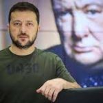 Ukraine president Volodymyr Zelenskyy received Churchill Leadership Award