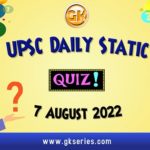 UPSC Daily Static Quiz