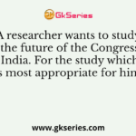 A researcher wants to study the future of the Congress I in India. For the study which tool is most appropriate for him ?