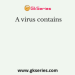 A virus contains