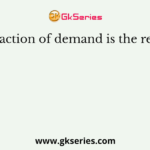 Contraction of demand is the result of