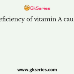 Deficiency of vitamin A causes