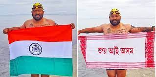 Elvis Ali Hazarika becomes first from North East to cross North Channel