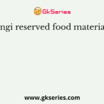 In Fungi reserved food materials are