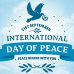 International Day of Peace celebrates on 21st September