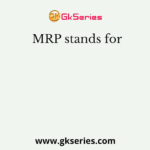 MRP stands for