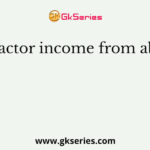 Net factor income from abroad is