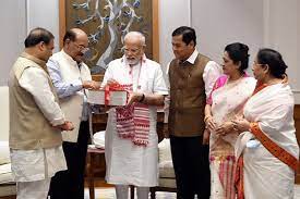 PM Modi receives Braille version of Assamese Dictionary Hemkosh