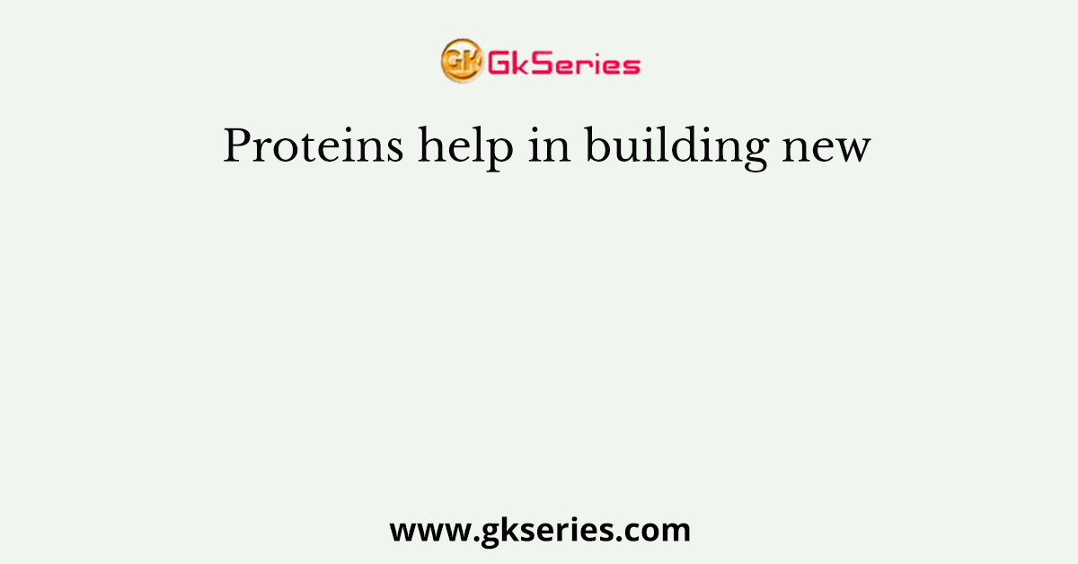 Proteins help in building new