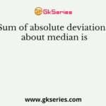 Sum of absolute deviations about median is