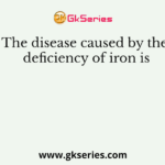 The disease caused by the deficiency of iron is