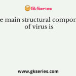The main structural component of virus is