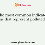 The most common indicator organisms that represent polluted waters is