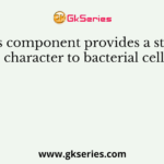This component provides a sticky character to bacterial cell