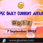 UPSC Daily Current Affairs Quiz