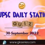 UPSC Daily Static Quiz