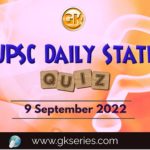 UPSC Daily Static Quiz