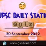 UPSC Daily Static Quiz
