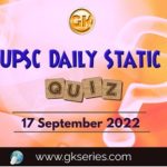 UPSC Daily Static Quiz
