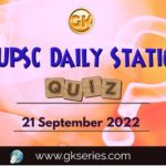 UPSC Daily Static Quiz