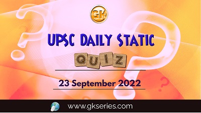 UPSC Daily Static Quiz