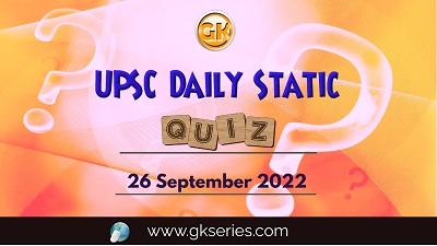 UPSC Daily Static Quiz