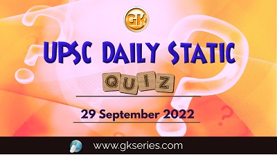 UPSC Daily Static Quiz