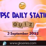 UPSC Daily Static Quiz