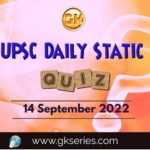 UPSC Daily Static Quiz