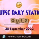 UPSC Daily Static Quiz