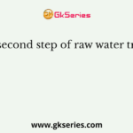 What is second step of raw water treatment?