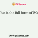 What is the full form of BOD?