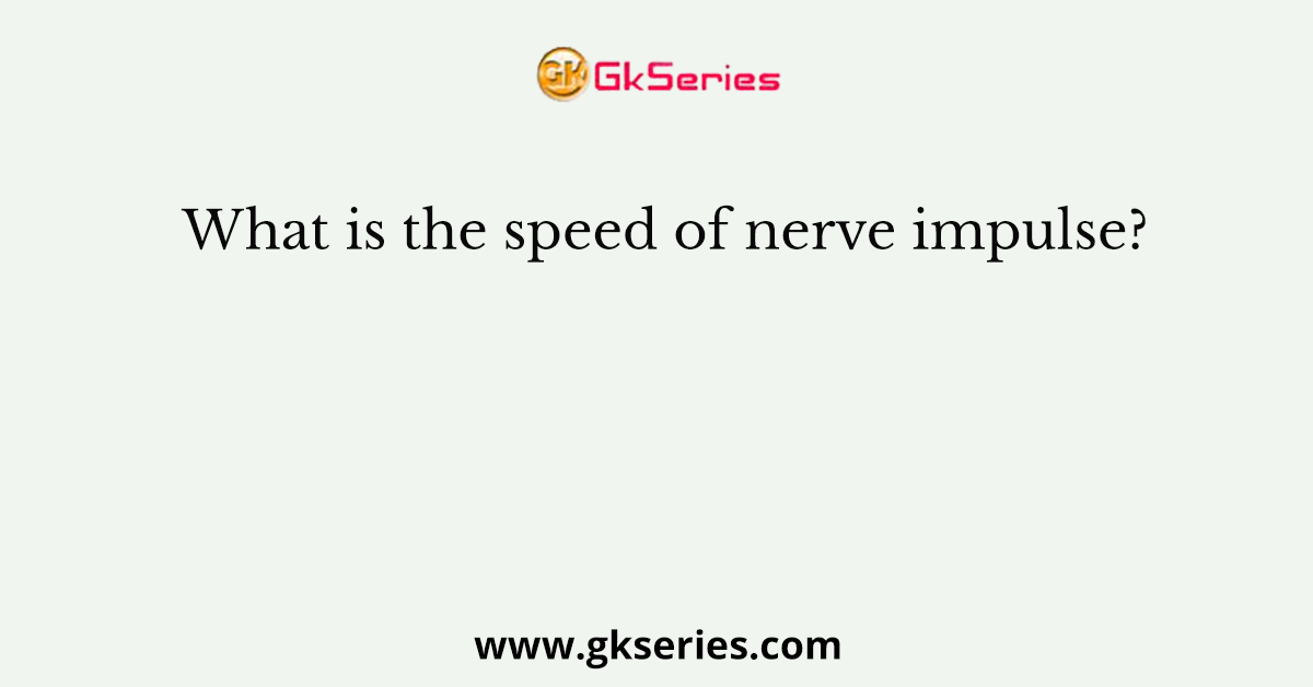 What is the speed of nerve impulse?
