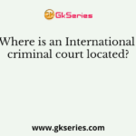 Where is an International criminal court located?
