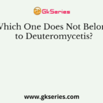 Which One Does Not Belong to Deuteromycetis?