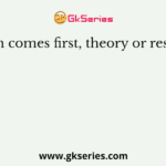 Which comes first, theory or research?