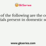 Which of the following are the colloidal materials present in domestic sewage?