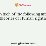 Which of the following are theories of Human rights?