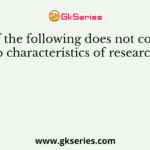 Which of the following does not correspond to characteristics of research?