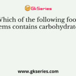 Which of the following food items contains carbohydrates?