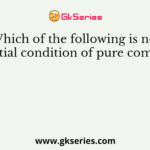 Which of the following is not an essential condition of pure competition?