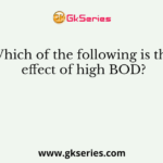 Which of the following is the effect of high BOD?