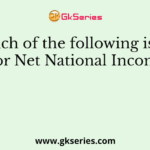 Which of the following is true for Net National Income?